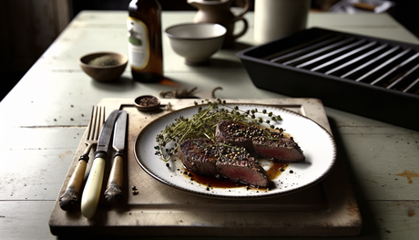 Dutch Herb-Crusted Venison Steaks on the Arteflame