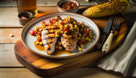 Arizona Southwest Grilled Chicken with Roasted Corn Salsa