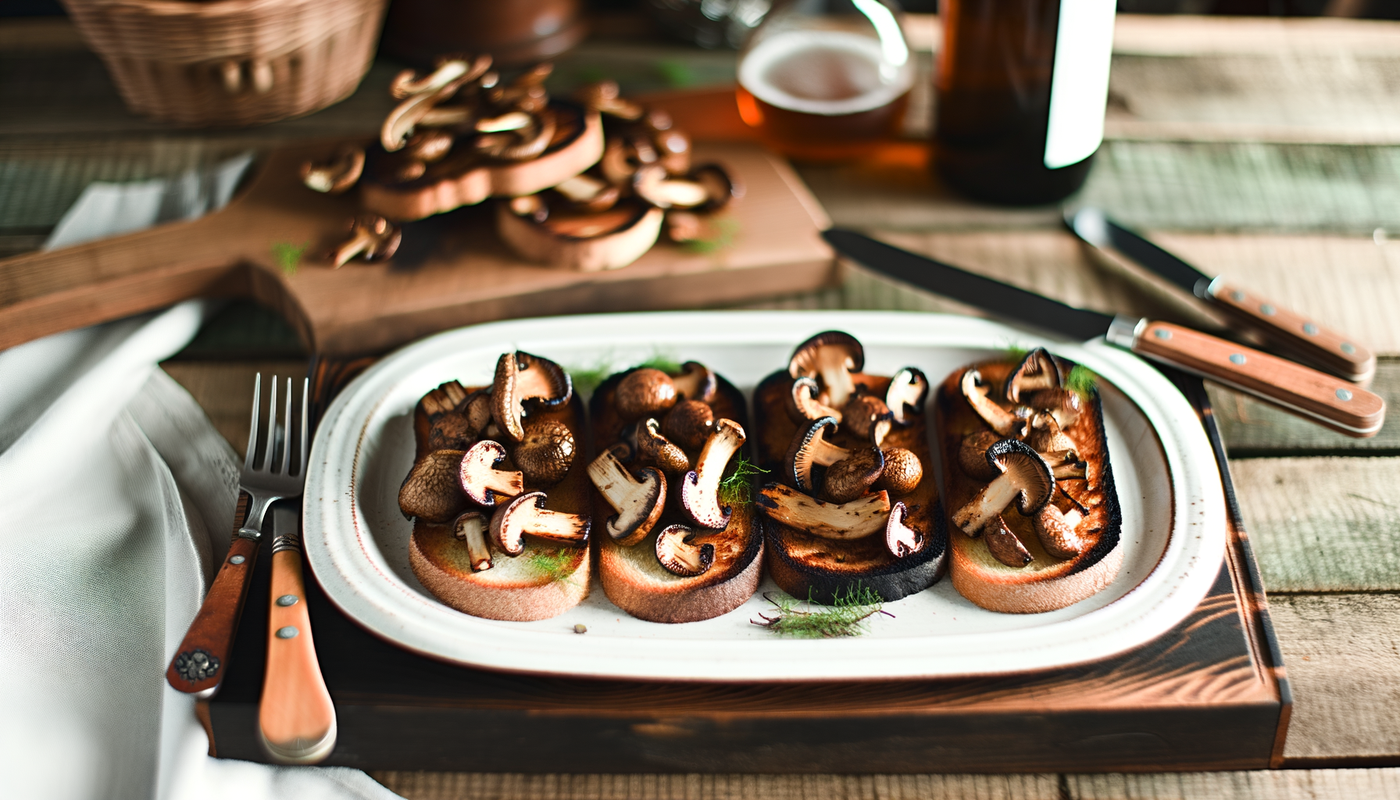 Finnish Flame-Grilled Cep Mushroom Toast