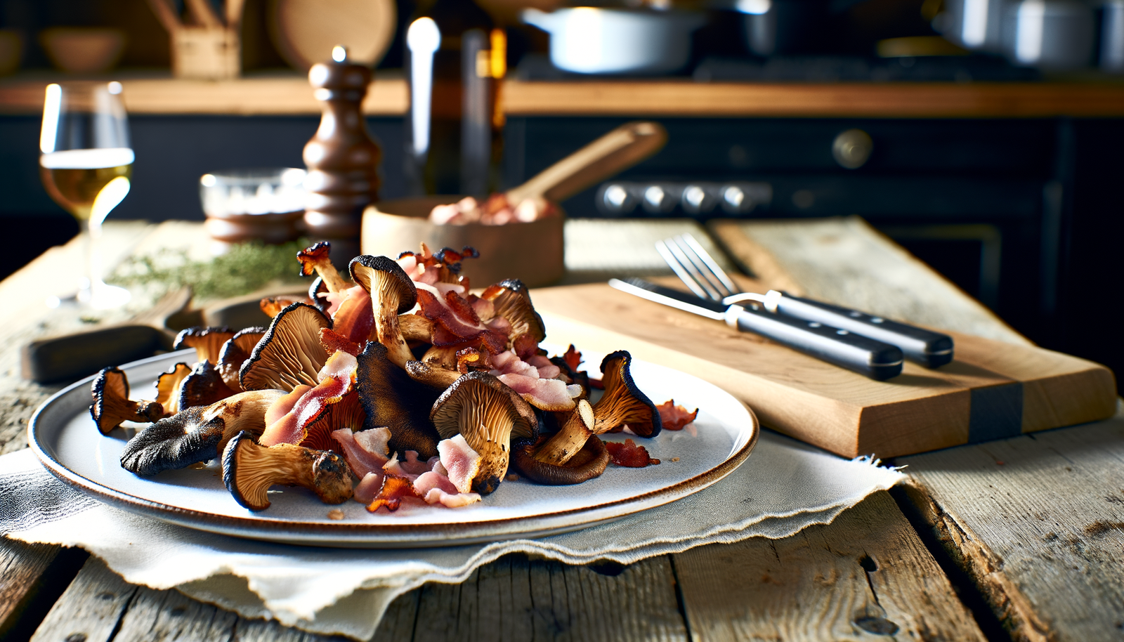 Norwegian Grilled Chanterelles with Pancetta