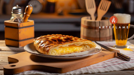 Albanian Byrek with Grilled Cheese on Arteflame