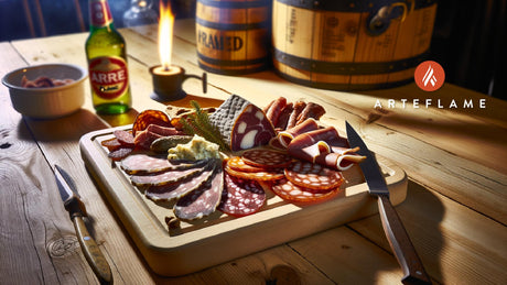 Flamed Norwegian Charcuterie Platter on the Arteflame
