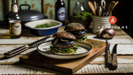 Smoky Portobello Mushroom Burgers Missouri Style