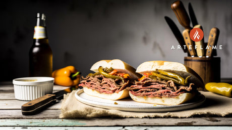 Illinois Italian Beef Sandwich Grilled to Perfection