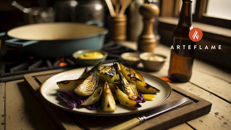 Irish Charred Cabbage Wedges with Mustard Dressing