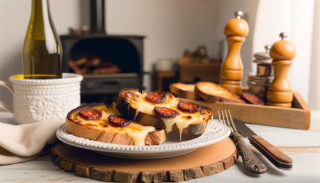 Portuguese Grilled Cheese and Chouriço Toast