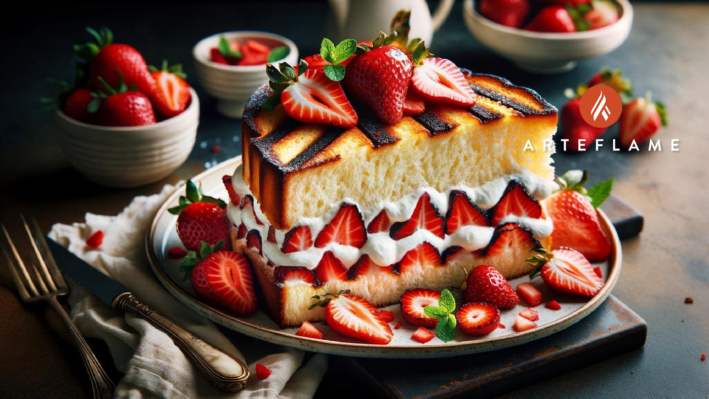 Grilled Angel Food Strawberry Shortcake Recipe | Arteflame Grill Desserts