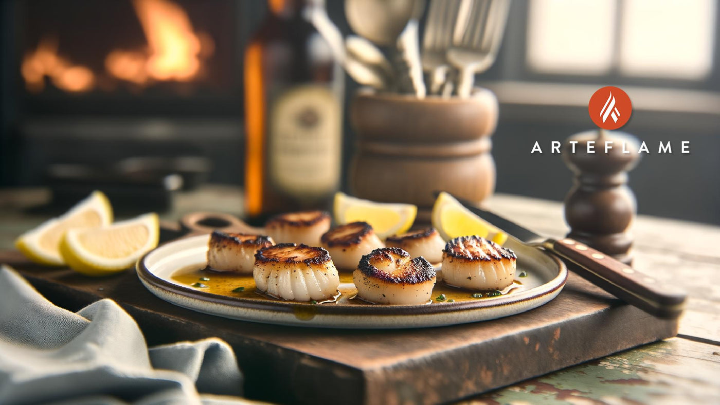 Seared Irish Scallops with Lemon Butter