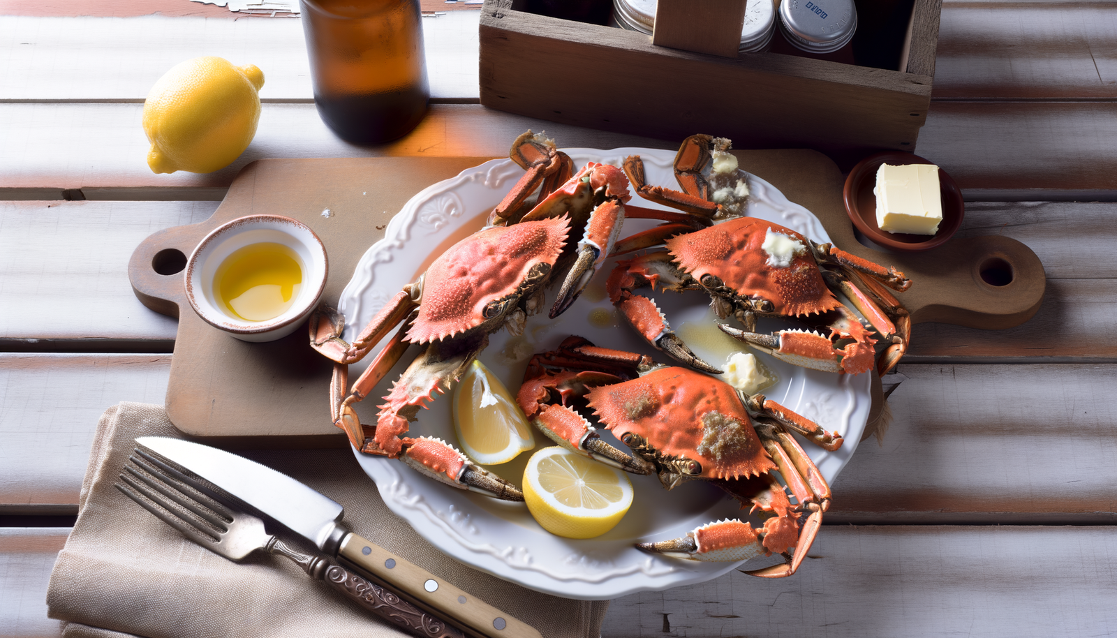 Connecticut Grilled Softshell Crabs with Lemon