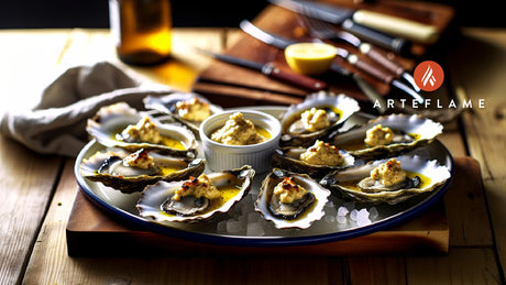 California Grilled Oysters with Garlic Butter