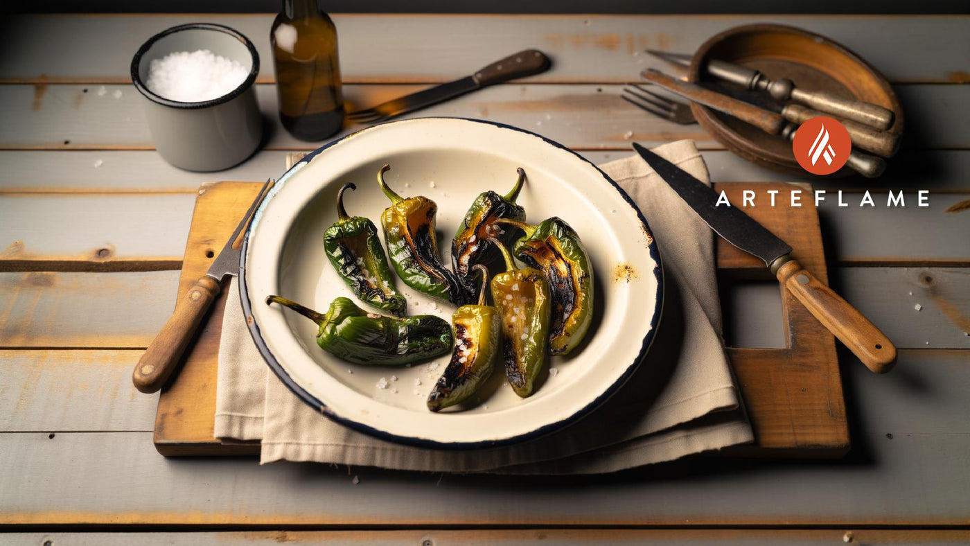 Spanish Grilled Padrón Peppers with Sea Salt