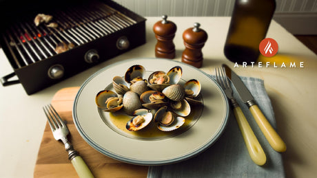 Grilled Delaware Clams with Garlic Butter