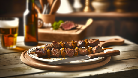 Swedish-Style Grillade Beef Skewers on Arteflame