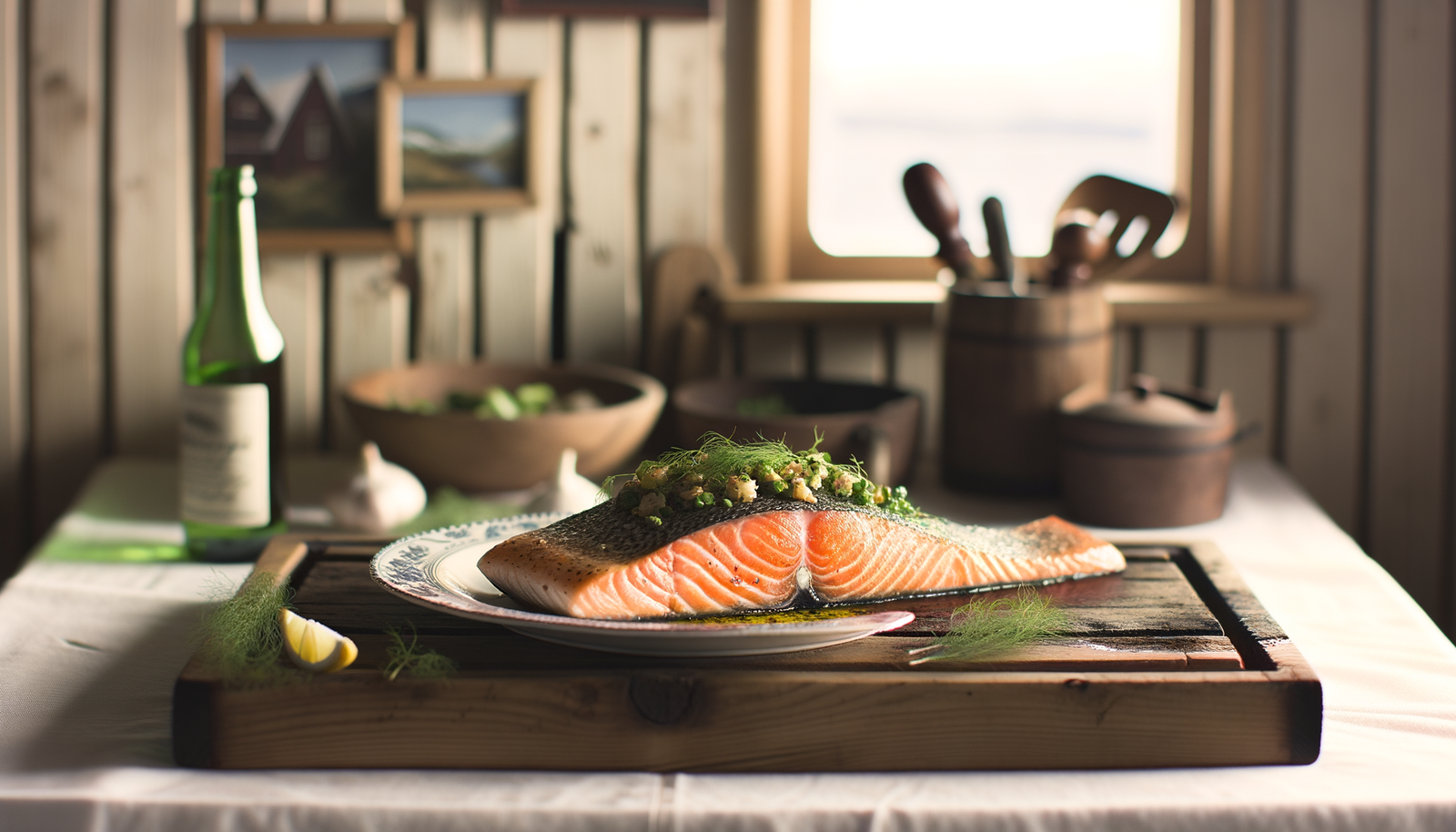 Swedish Cedar-Plank Grilled Salmon on Arteflame