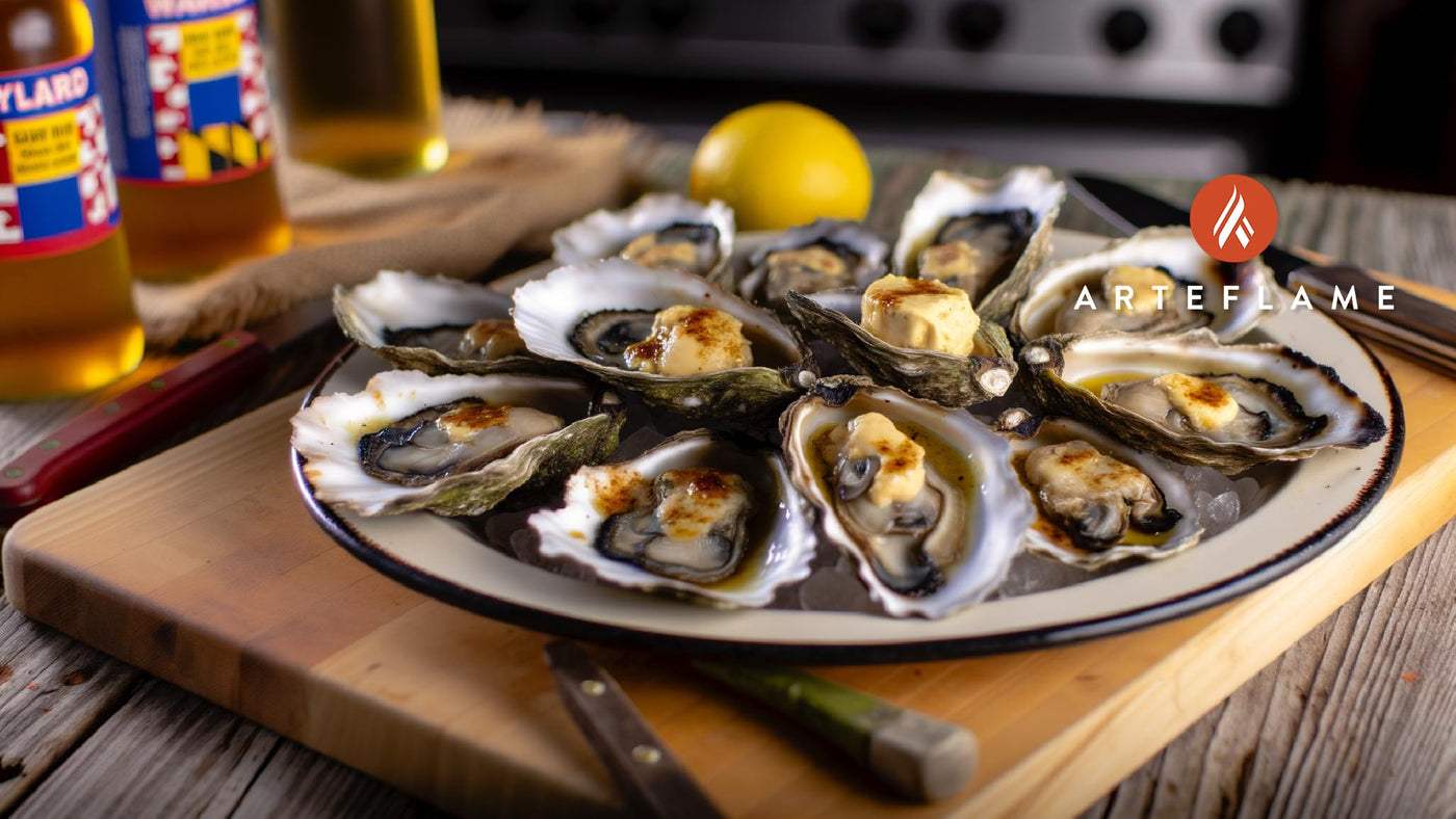 Maryland Grilled Oysters with Old Bay Butter