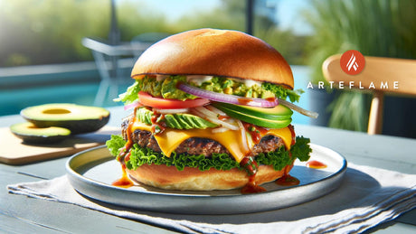 Grilled Chipotle Burger Recipe on the Arteflame Grill