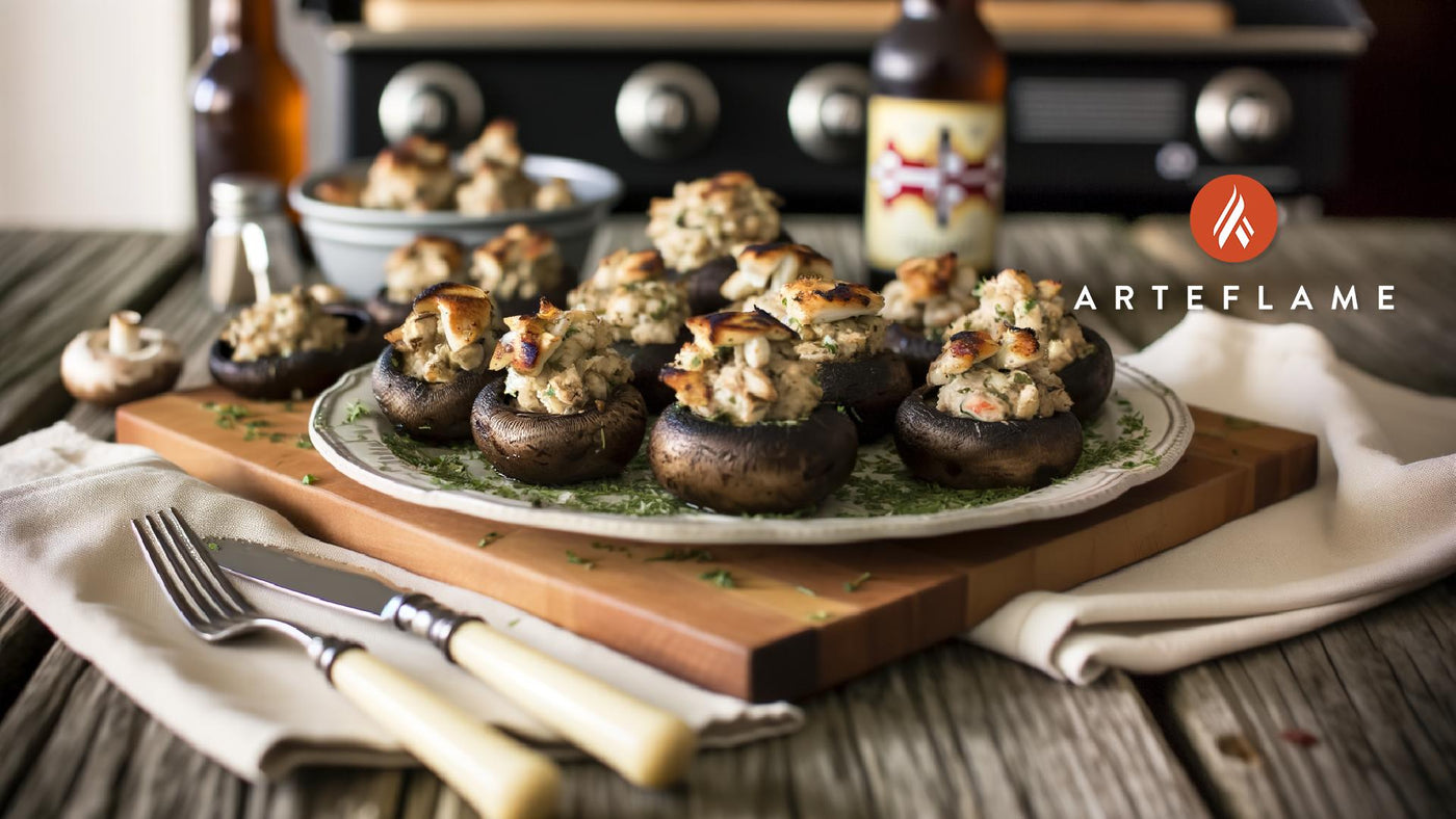 Maryland Grilled Crab-Stuffed Mushrooms