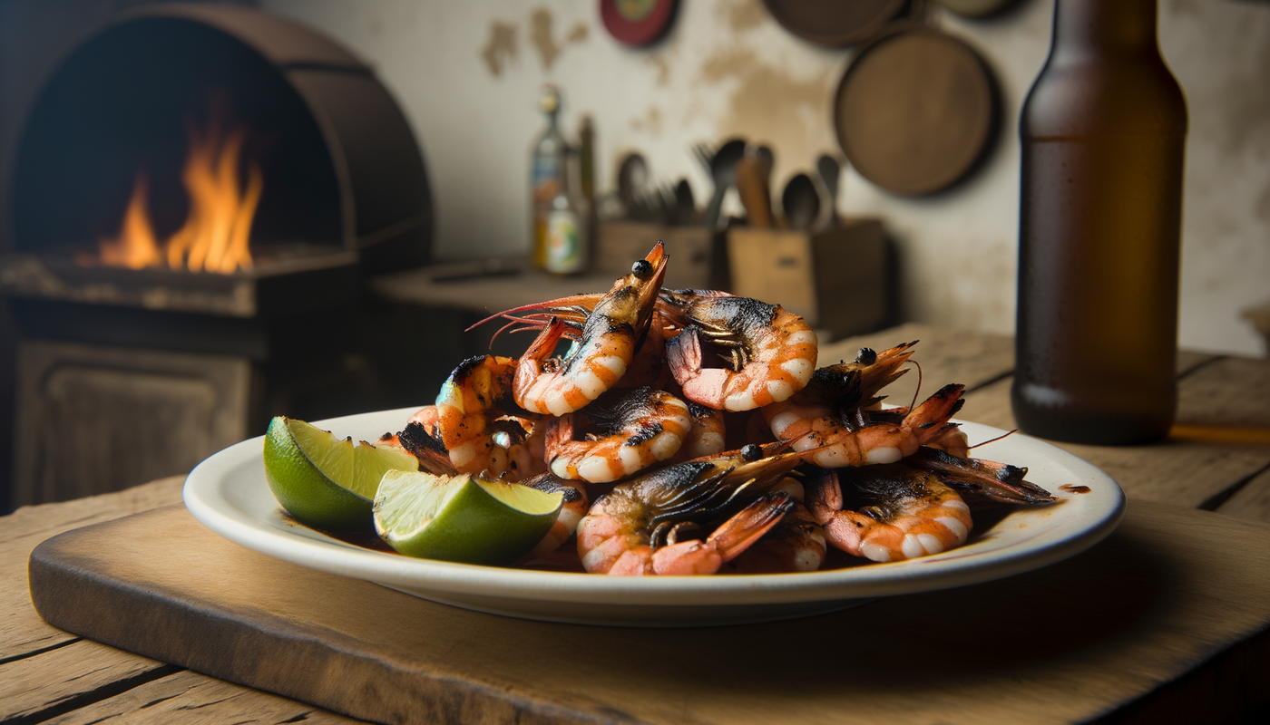 Mexican Grilled Aguachile Shrimp