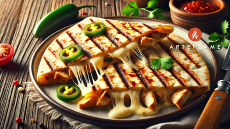 Grilled Chicken Quesadilla on the Arteflame Grill