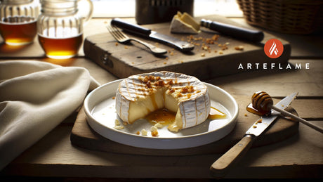 Sizzling Danish Camembert with Honey & Nuts on the Grill