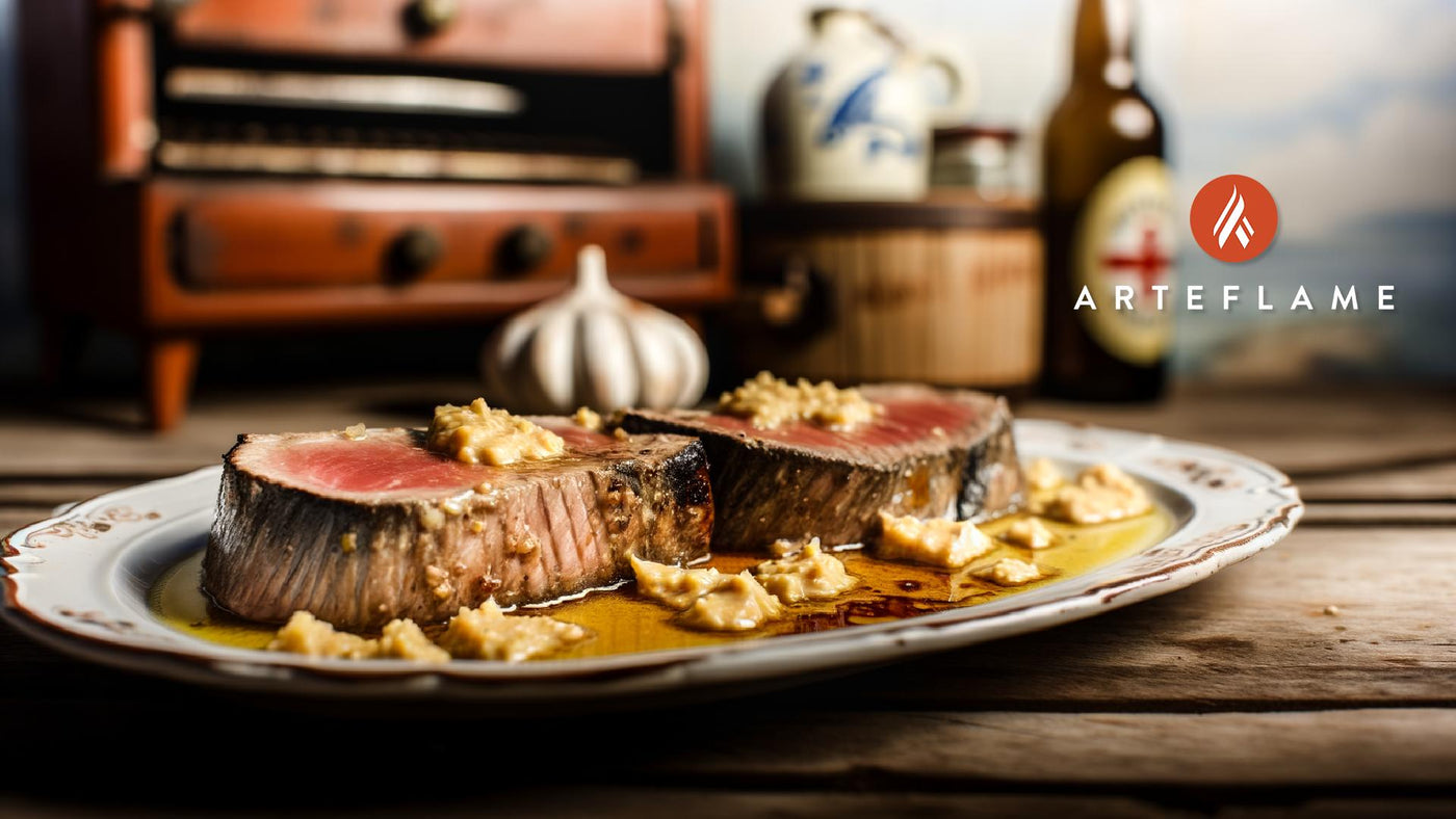 Portuguese Grilled Tuna Steak with Garlic Butter