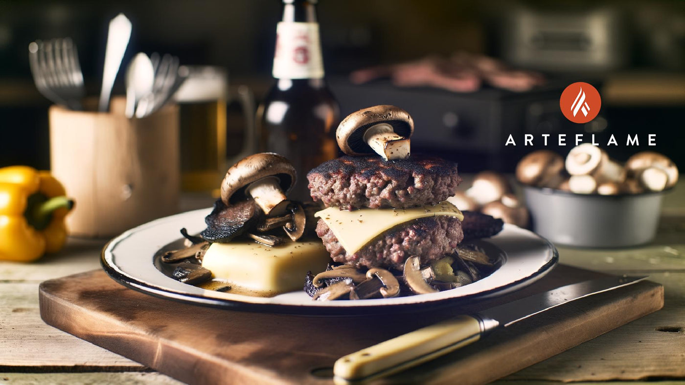 Minnesota Bison Burgers with Wild Mushrooms