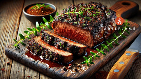 Coffee-Crusted Steak on Arteflame Grill