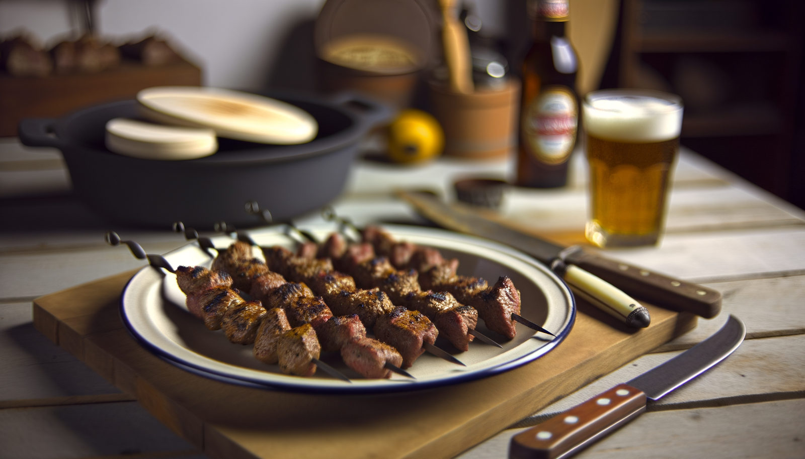 Delaware Marinated Grilled Duck Kebabs