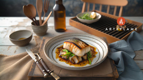 Grilled California Black Cod with Miso Glaze