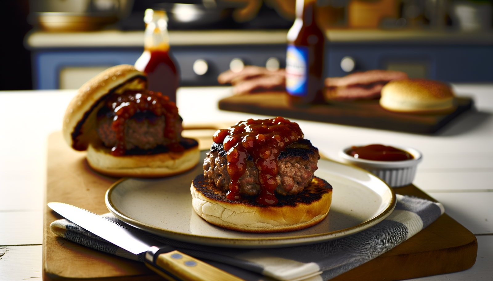 Arkansas BBQ Bison Burgers on the Arteflame Grill