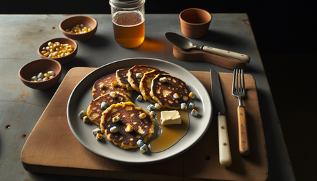 Arizona Blue Corn Griddle Cakes with Honey Butter