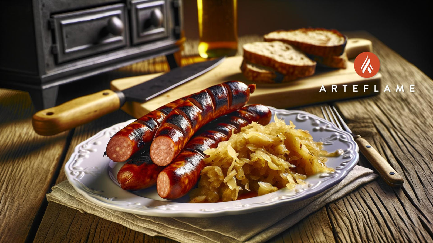 Grilled Kielbasa with Sauerkraut – Illinois BBQ Recipe