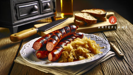 Grilled Kielbasa with Sauerkraut – Illinois BBQ Recipe