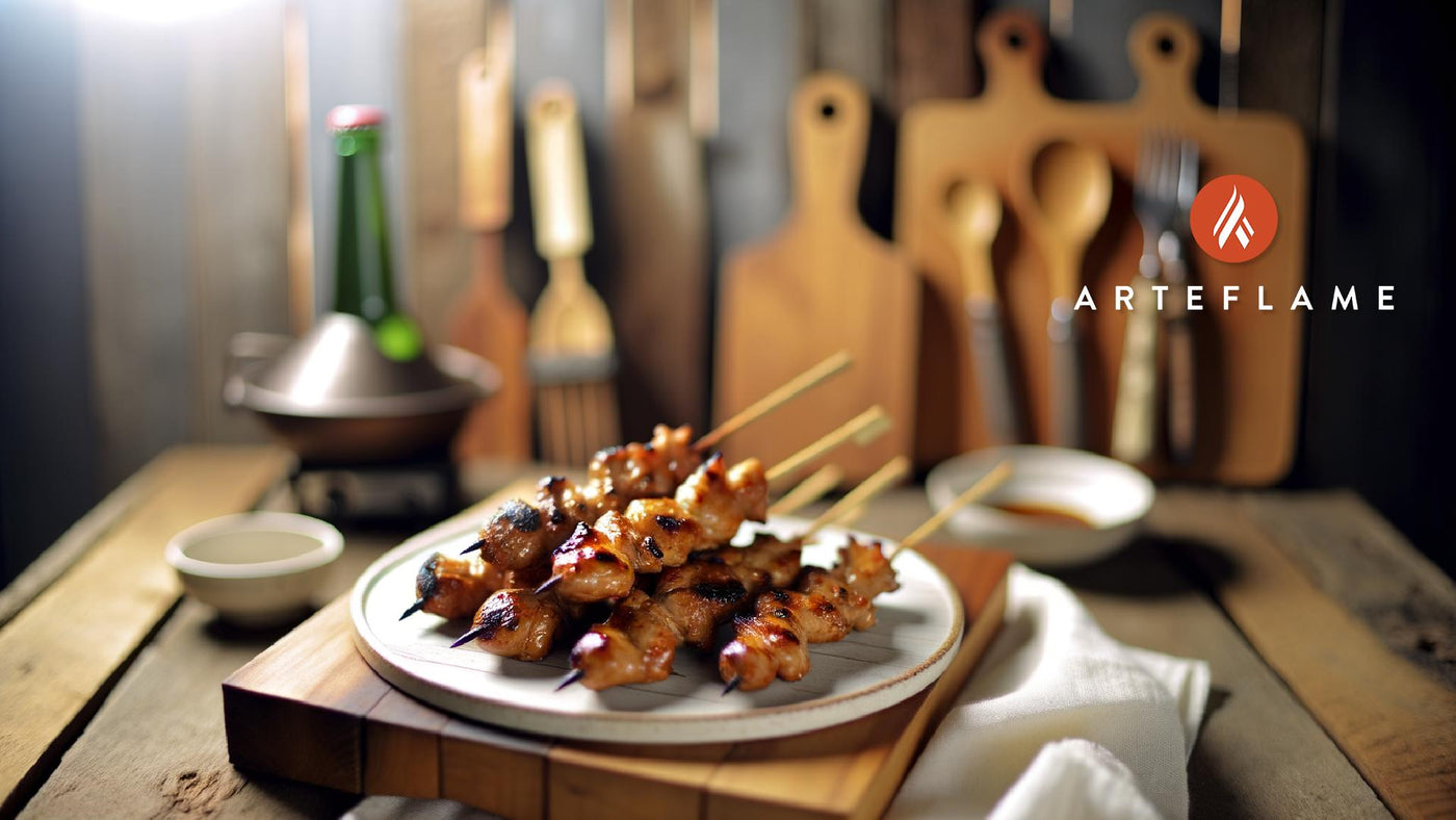 Korean Grilled Soy Sauce Chicken Skewers