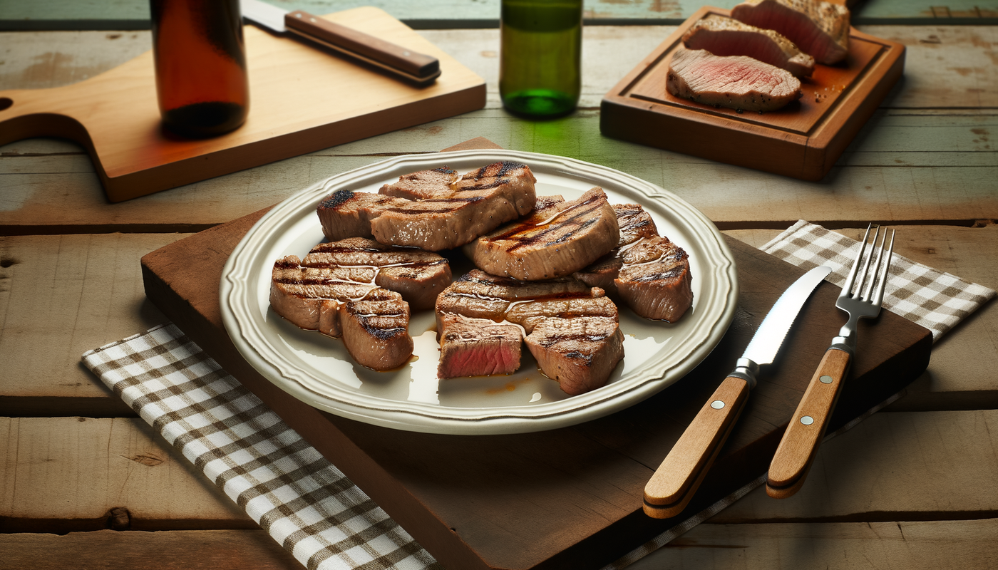 Portuguese-Style Grilled Veal Steaks on Arteflame