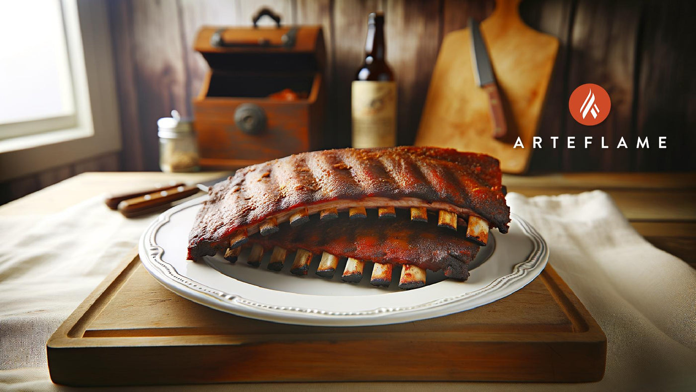 Arkansas Hickory-Smoked Pork Ribs on the Arteflame