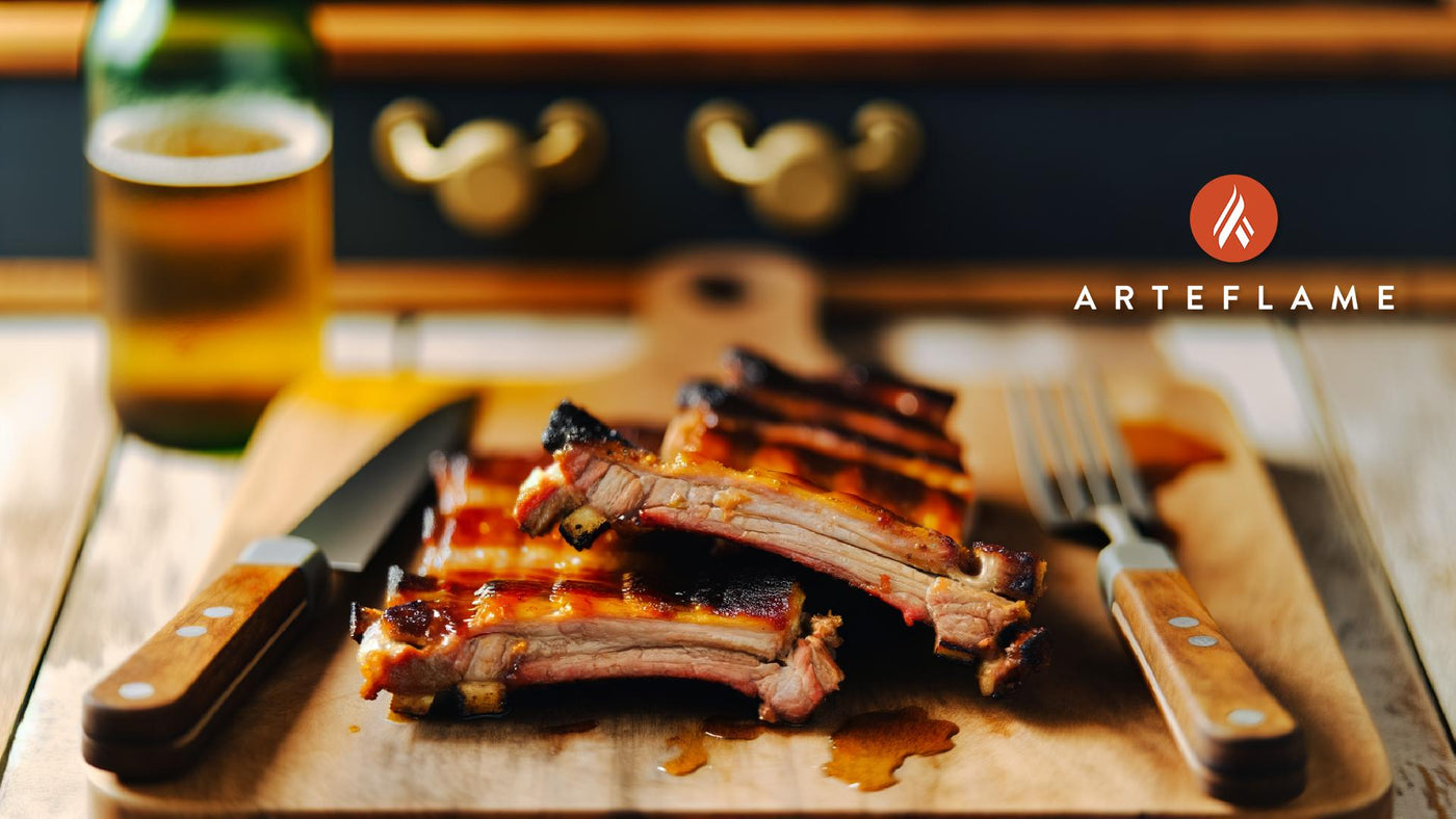 Portuguese Grilled Pork Ribs with Honey Glaze