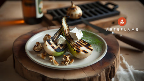Swedish Charred Kohlrabi with Goat Cheese