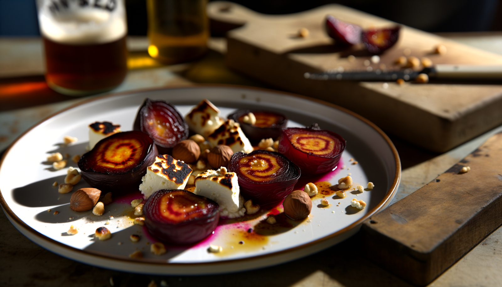 Norwegian Flame-Roasted Beets with Goat Cheese