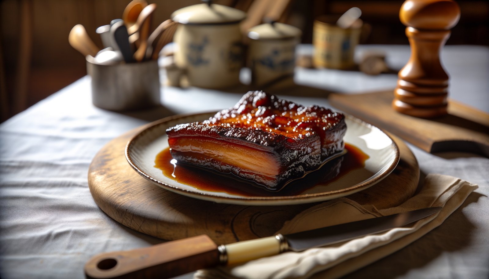 Swedish Brown Sugar and Coffee-glazed Pork Belly