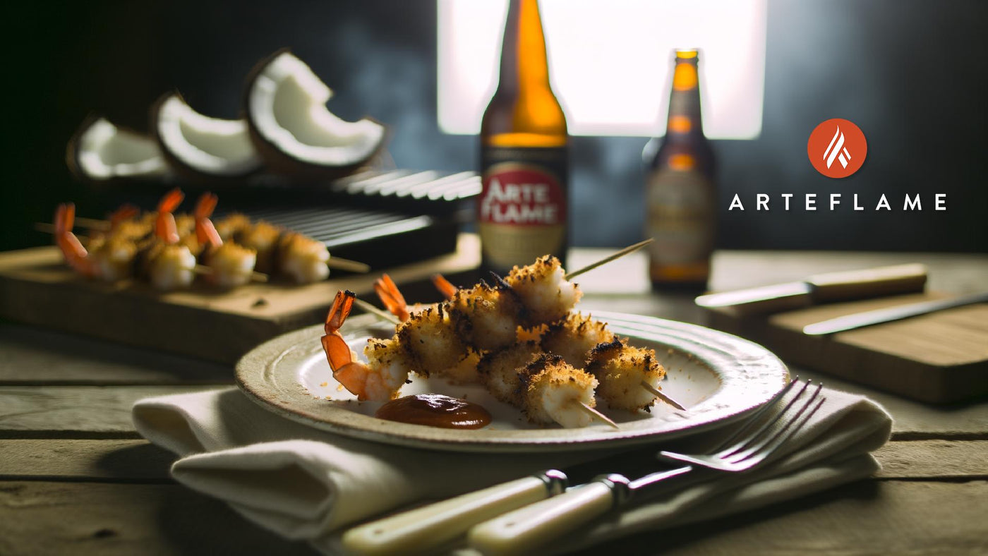 Hawaiian Coconut Shrimp Skewers on the Arteflame Grill