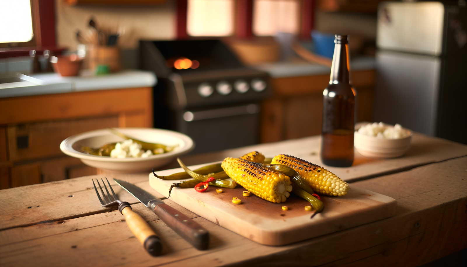 Grilled Colorado Corn with Chili Butter