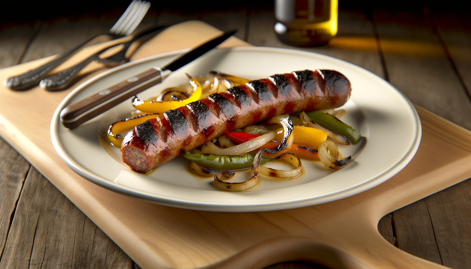 Grilled Connecticut Italian Sausage with Peppers & Onions