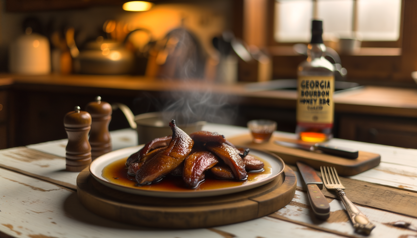 Georgia Bourbon Honey BBQ Glazed Duck