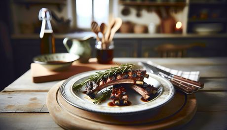 Swedish Winter BBQ Lamb Ribs with Rosemary Glaze