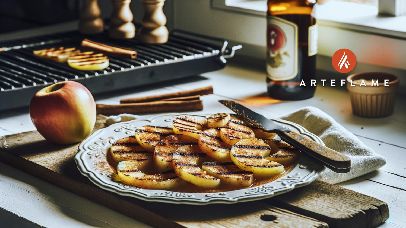 Winter Finnish Apple and Cinnamon Grilled Slices