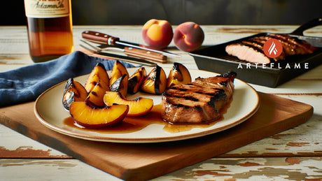 Grilled Peach Glazed Pork Tenderloin with Arkansas Peaches