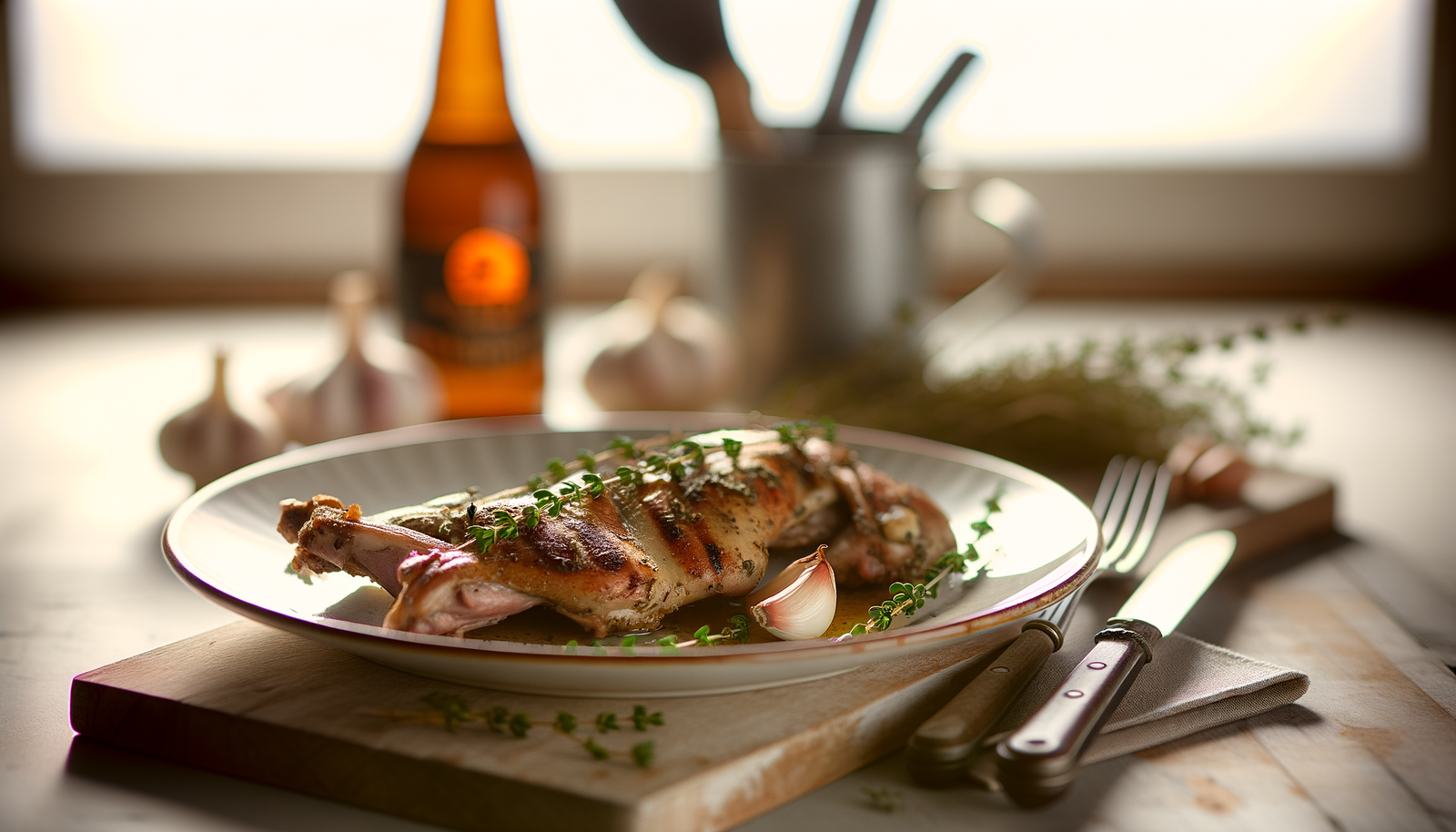 Belgian Grilled Rabbit with Thyme