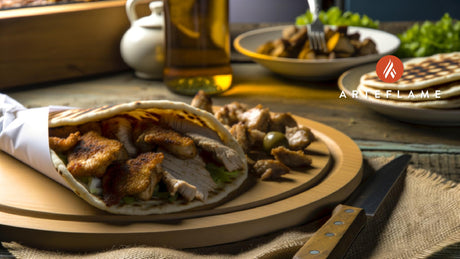 Greek Chicken Gyros on the Grill