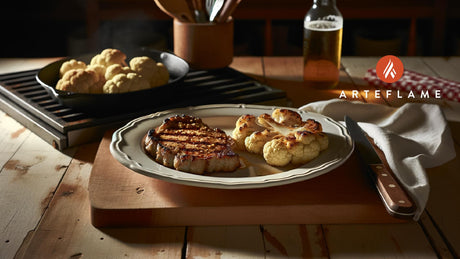 Iowa Grilled Cauliflower Steaks on the Arteflame Grill